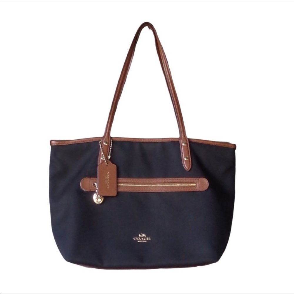 Coach Sawyer Black/Brown Tote